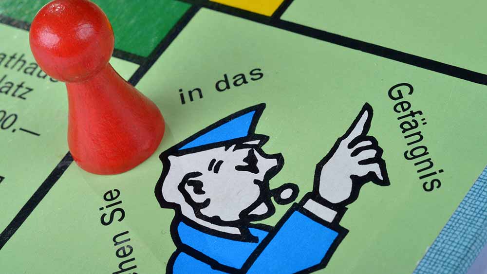 Bei "Monopoly" kann man auch mal im Gefängnis landen
