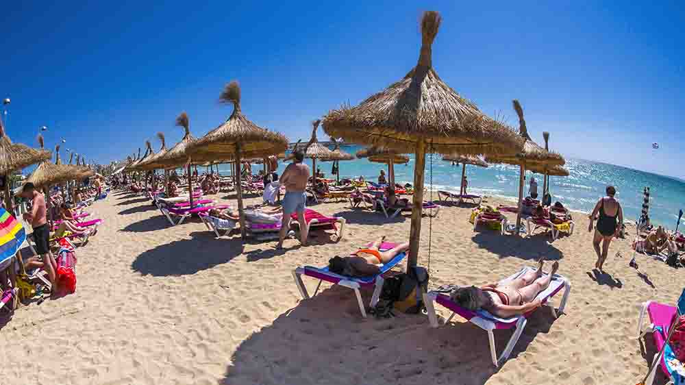 Den Strand von Mallorca haben sich viele Deutsche in diesem Jahr nicht geleistet