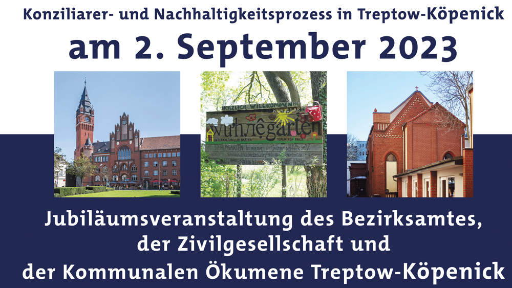 Tag der Schöpfung-Plakat in Treptow-Köpenick