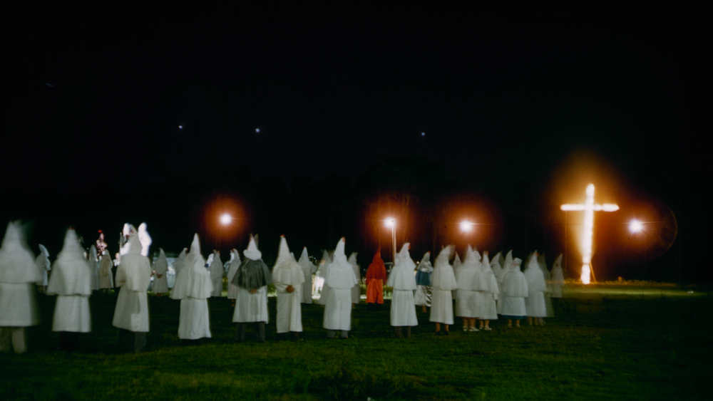  Mitglieder des Ku Klux Klan versammeln sich 1956 auf dem Feld in Lakeland, Florida (Archivbild)