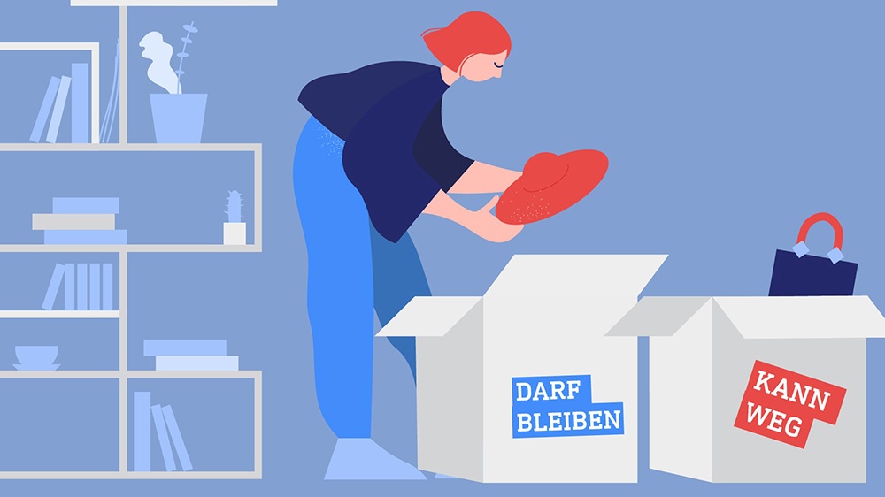 Regelmäßiges Ausmisten befreit die Wohnung und einen selbst