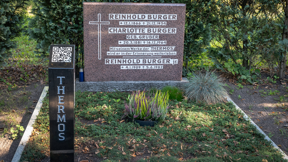 Grab von Reinhold Burger, dem Erfinder der Thermoskanne in Berlin-Pankow