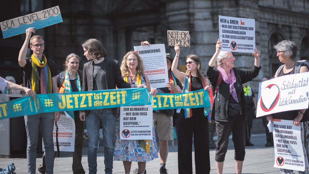 Klima-Demonstration Berlin "Letzte Generation"