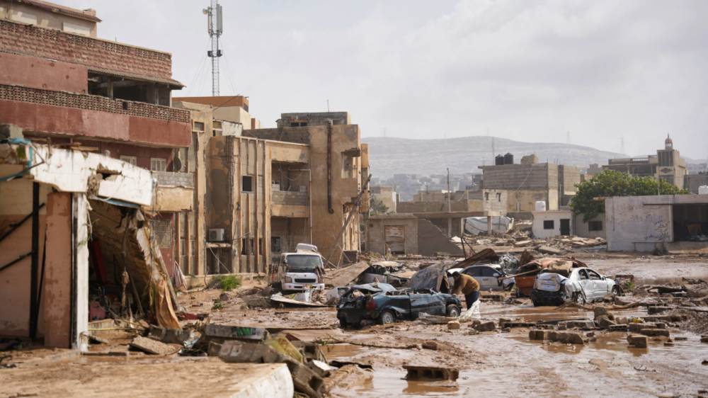 Der Sturm hinterließ eine Schneise der Zerstörung in der libyschen Hafenstadt Derna 