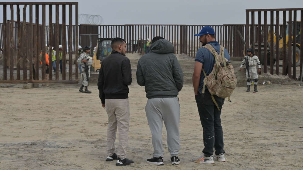An der Grenze zu Mexiko gibt es Grenzbefestigungen