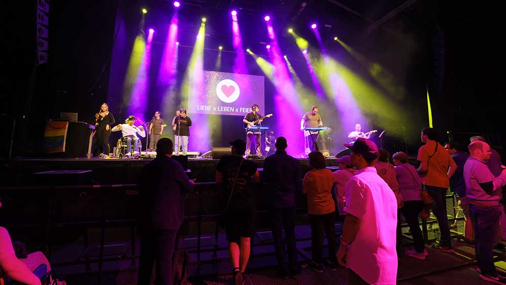 Die Band "Ruhestörung" macht ihrem Namen alle Ehre