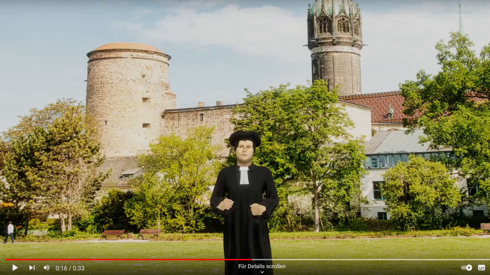 Martin Luther beantwortet am Reformationstag auf YouTube KI-gesteuert Fragen
