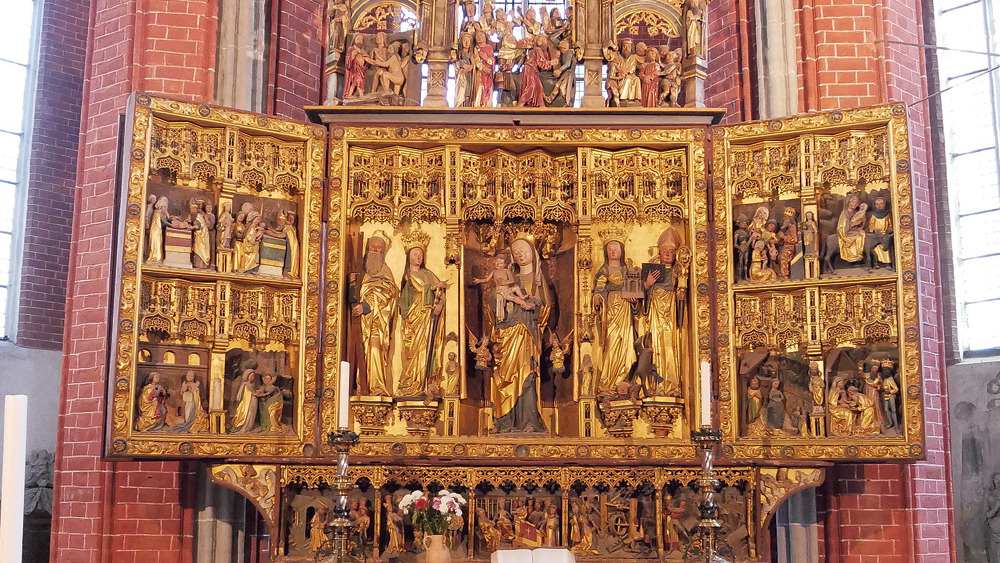 Katharinenaltar in der Pfarrkirche St. Katharinen in Brandenburg an der Havel