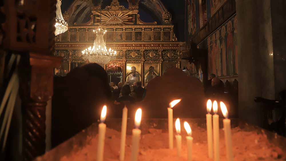 Vor dem Beschuss feierte die Gemeinde in der Porphyrius-Kirche ihre Gottesdienste (Archiv)