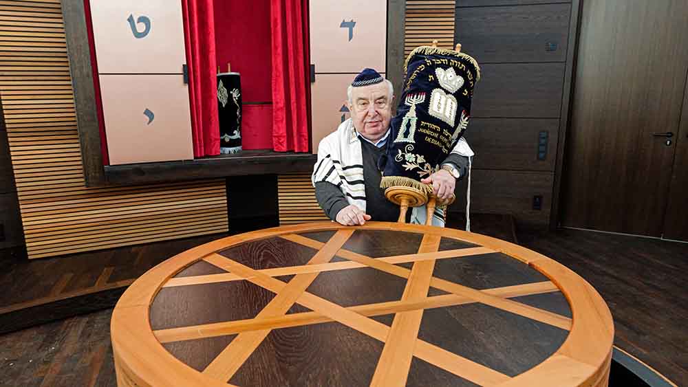 Der Vorsitzende der Jüdischen Gemeinde Dessau, Alexander Wassermann, freut sich auf die Eröffnung der Synagoge