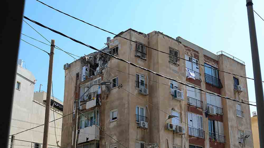 Auch in Tel Aviv haben die Raketen der Hamas Häuser zerstört