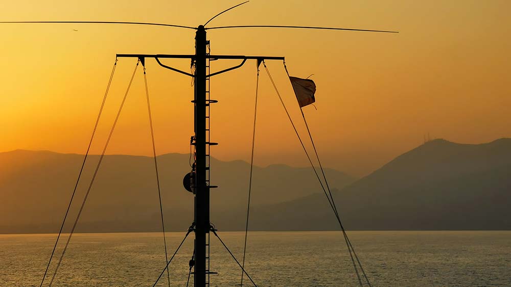 Auf See zwischen Griechenland und der Türkei