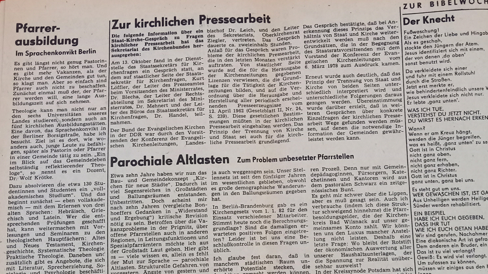 Seite 2 der Ausgabe 43/1988 die Kirche