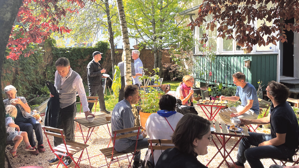 Garten Café Elisabeth auf Friedhof Sophien in Berlin-Mitte