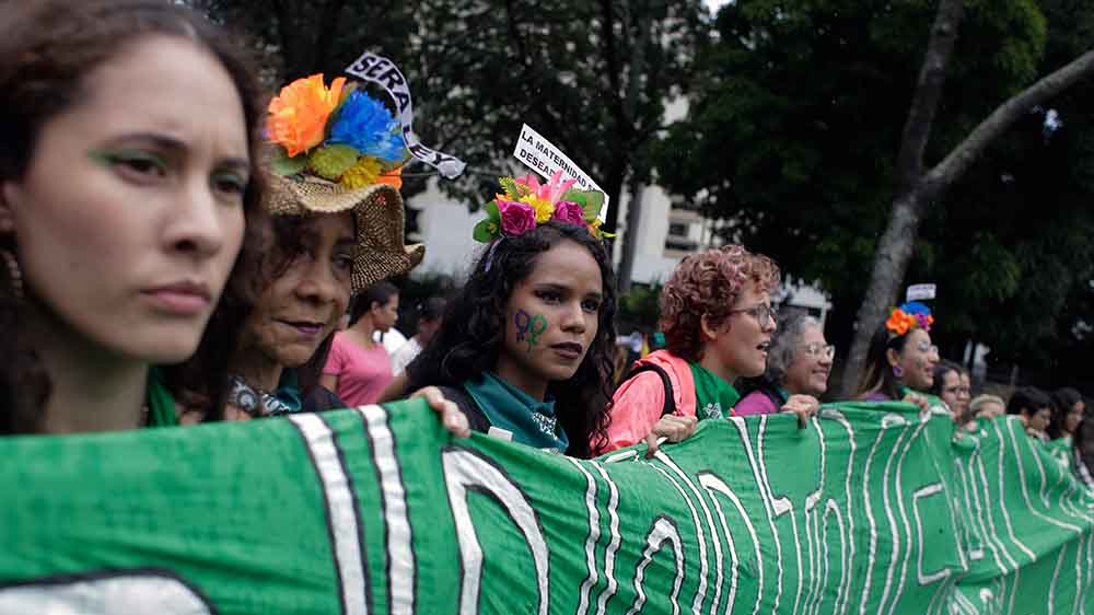 Diese Frauen sind in Venezuela für das Recht auf Abtreibung auf die Straße gegangen