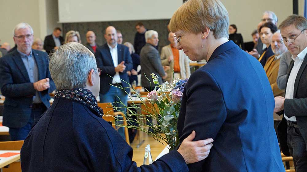 "Du hättest uns zur Ehre gereicht", sagte Präses Elke König zu Kathrin Kühl.