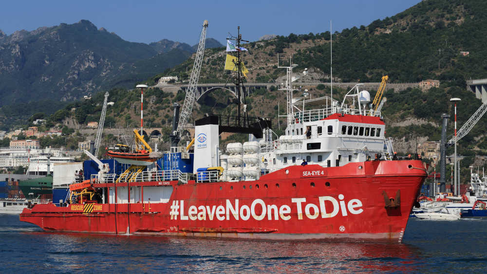 Das Seenotrettungsschiff „Sea-Eye 4“ (Archivbild)