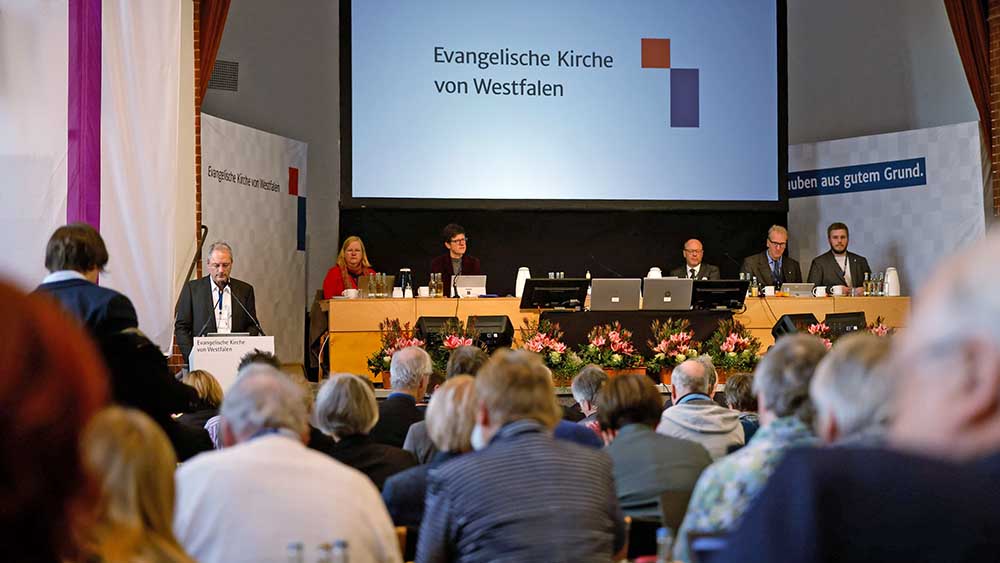 Die Synode der westfälischen Kirche tagt in Bielefeld (Archivbild)