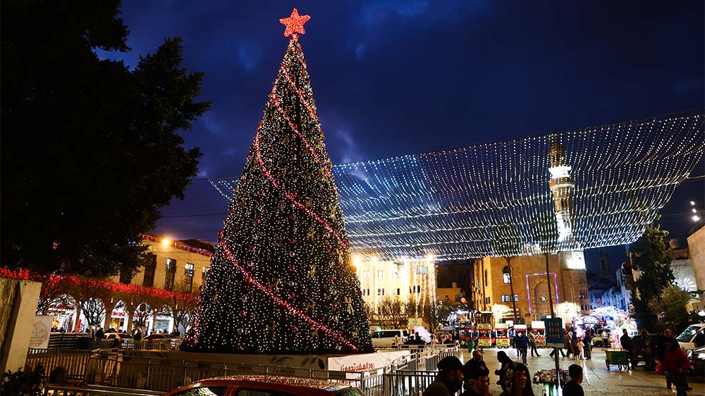 So sah es etwa im vergangenen Jahr an Weihnachten in Bethlehem aus