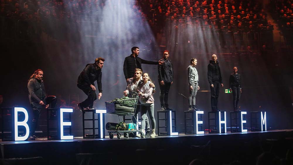 3.000 Sängerinnen und -sänger sind Teil des Chormusicals "Bethlehem" 