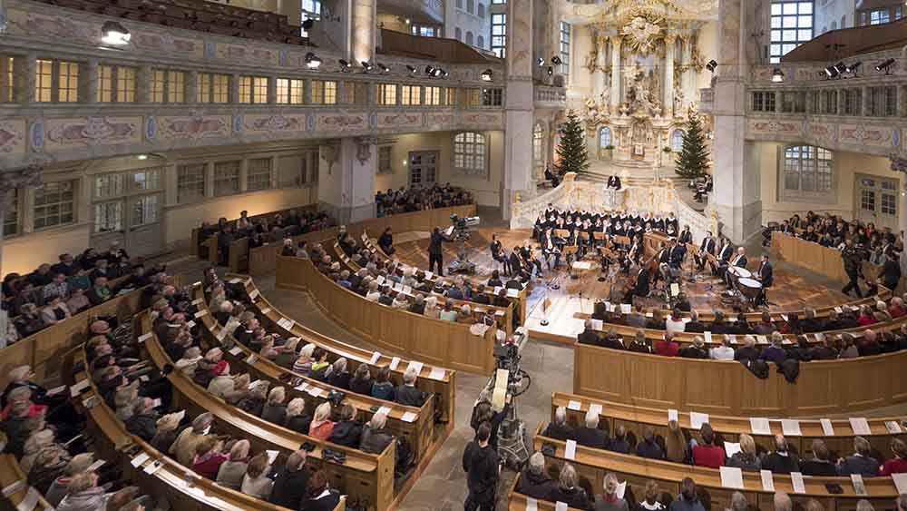 Zu Neujahr zeigt das ZDF wieder einen Gottesdienst aus der Frauenkirche Dresden
