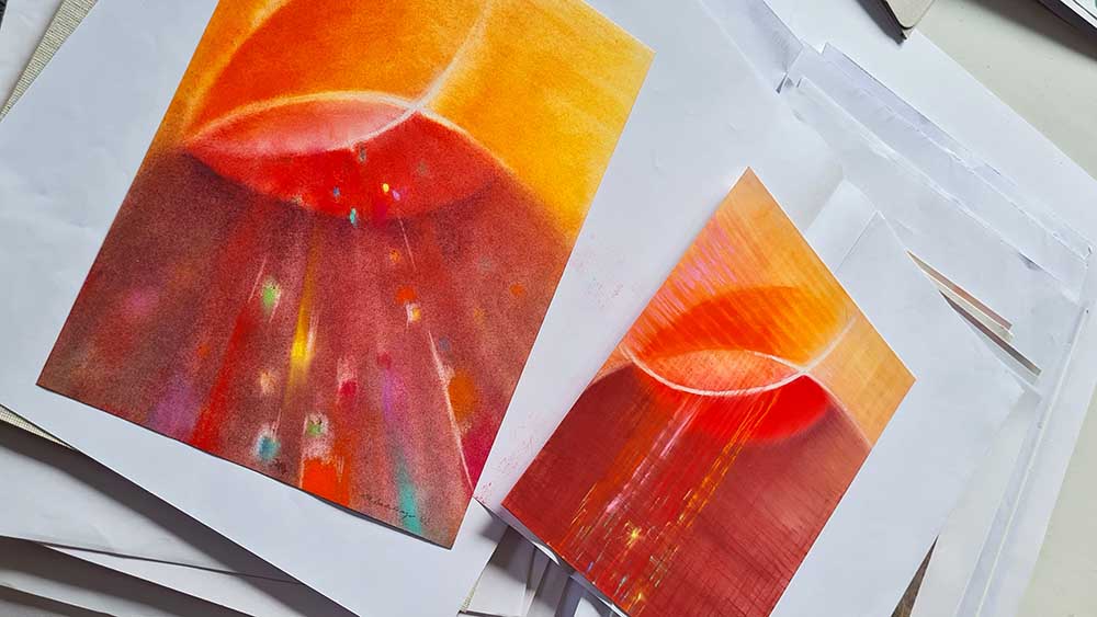 So sieht das Motiv zur Jahreslosung 2024 von Stefanie Bahlinger aus