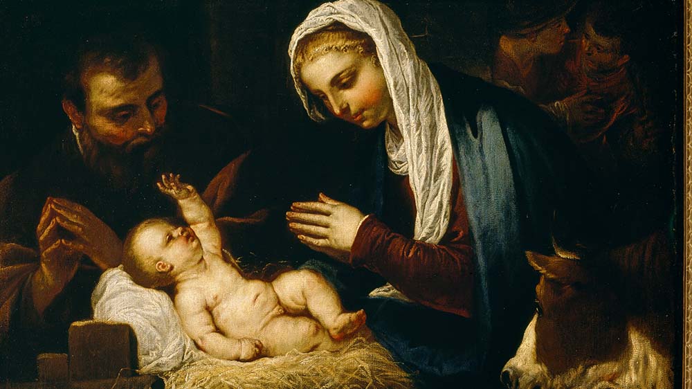 Gemälde "Die heilige Familie" von Tintoretto 