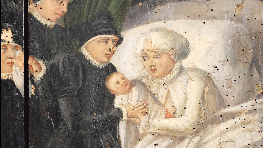 Epitaph aus Wiesenburg mit Bildnis der Margarete von Dießkau