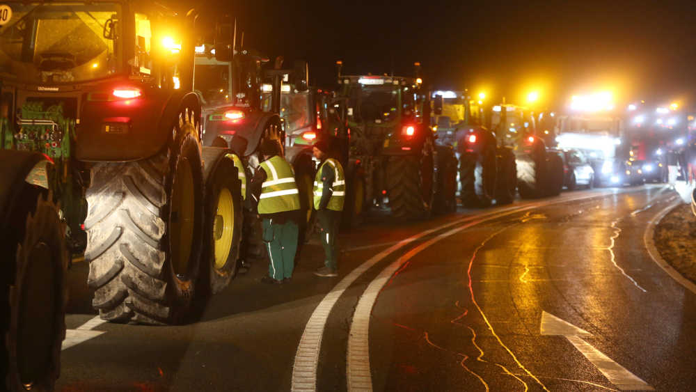 Bundeweite Protestaktion der Bauern gegen die Sparmaßnahmen der Bundesregierung (Archivbild)