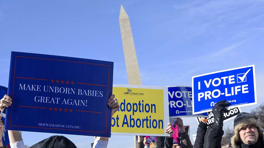 Gegner von Abtreibungen treffen sich am Freitag wieder in Washington zum "March for Life"