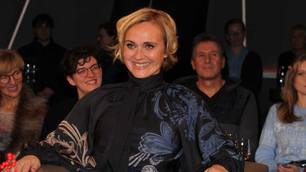 Caren Miosga bei einer Aufzeichnung zur NDR Talk Show (Archivbild)