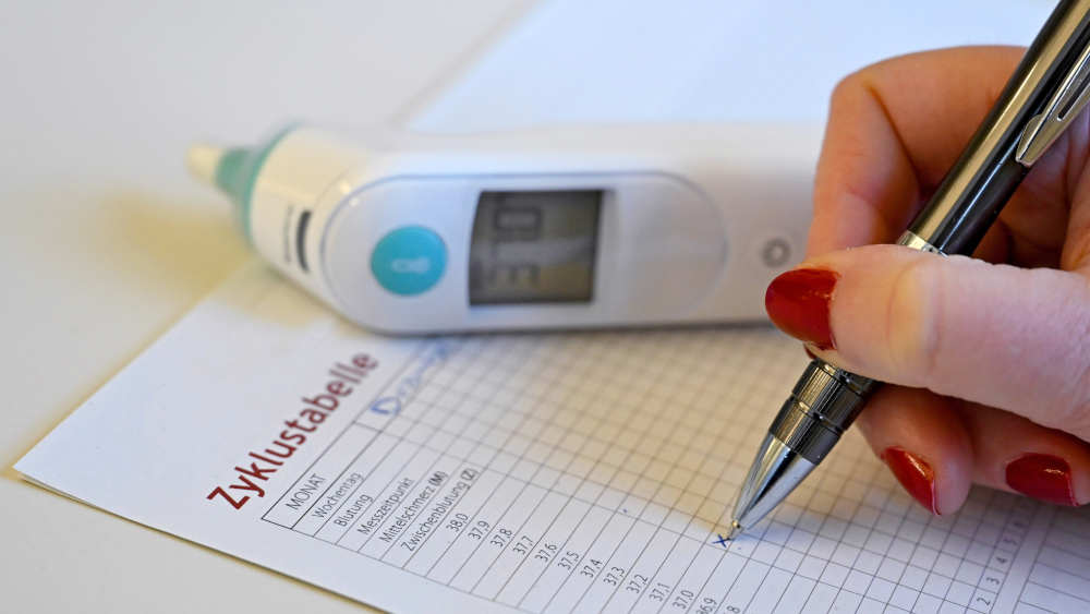 Sensiplan-Anwenderinnen müssen jeden Tag verschiedene Parameter auf ein Zyklusblatt eintragen