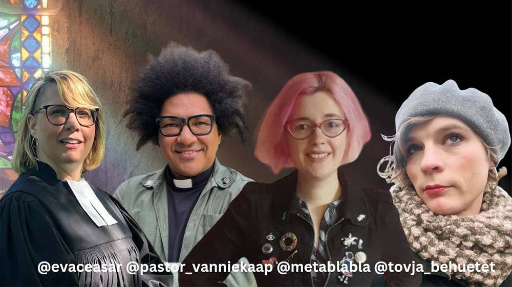 Viele Pfarrerinnen und Pfarrer sind dem Aufruf von Lena Müller (zweite von rechts) auf Instagram gefolgt