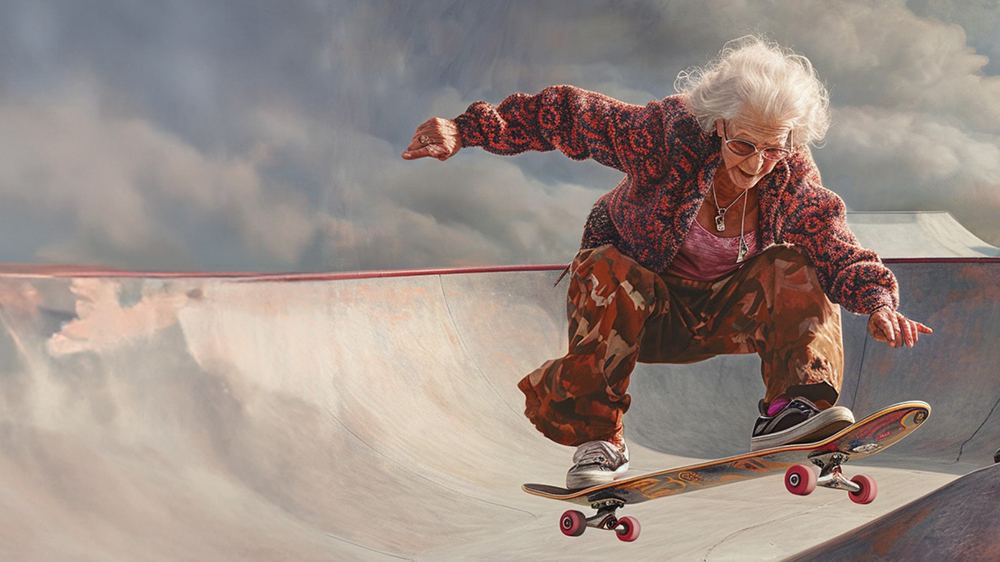 Skaten ist vielleicht nicht für jeden älteren Menschen das richtige, aber es verschafft einen Perspektivwechsel