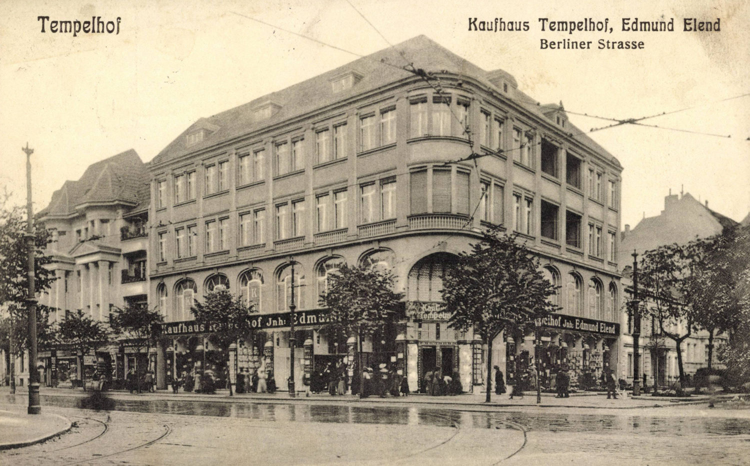 Warenhaus Elend in Berlin-Tempelhof (Hist. Aufnahme)