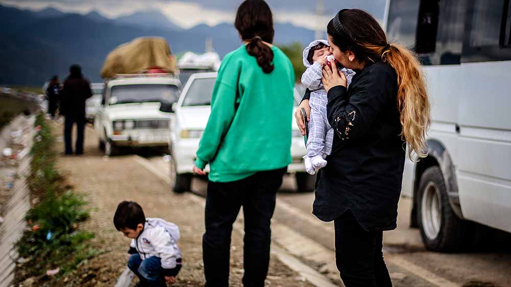 Auch Kinder mussten ihre Heimat verlassen
