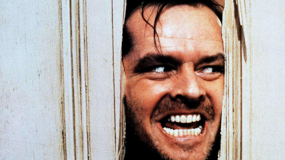 In Kubricks Film "The Shining" spielt Jack Nicholson authentisch und realistisch den extrem durchgeknallten Psychopathen