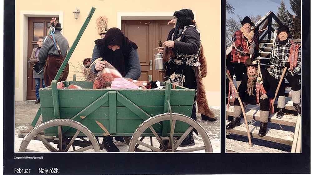 Zampern in der Lausitz.