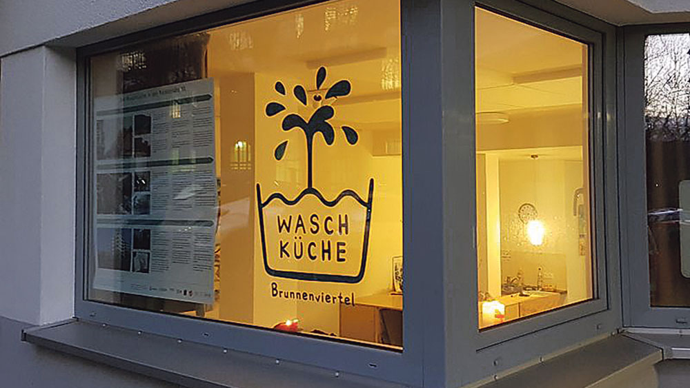 Schaufenster der "Waschküche"