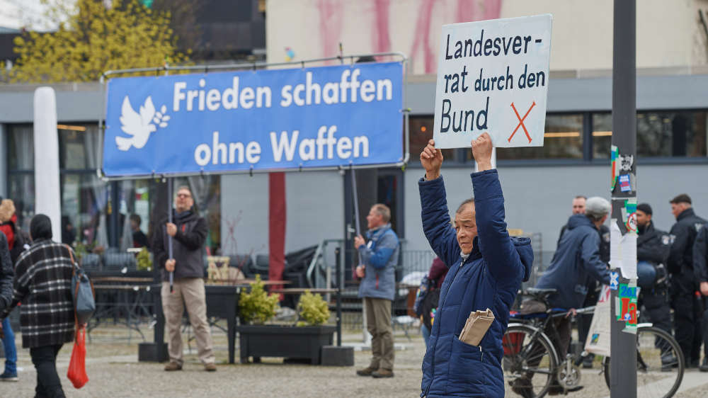 Im vergangenen Jahr hatte es in Berlin zwei verschiedene Ostermärsche am selben Tag gegeben