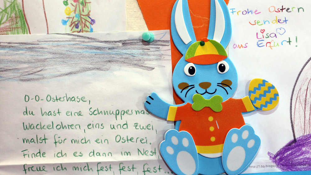 Das Osterpostamt der Deutschen Post im niedersaechsischen Ostereistedt verzeichnet einen Rekord an Zuschriften