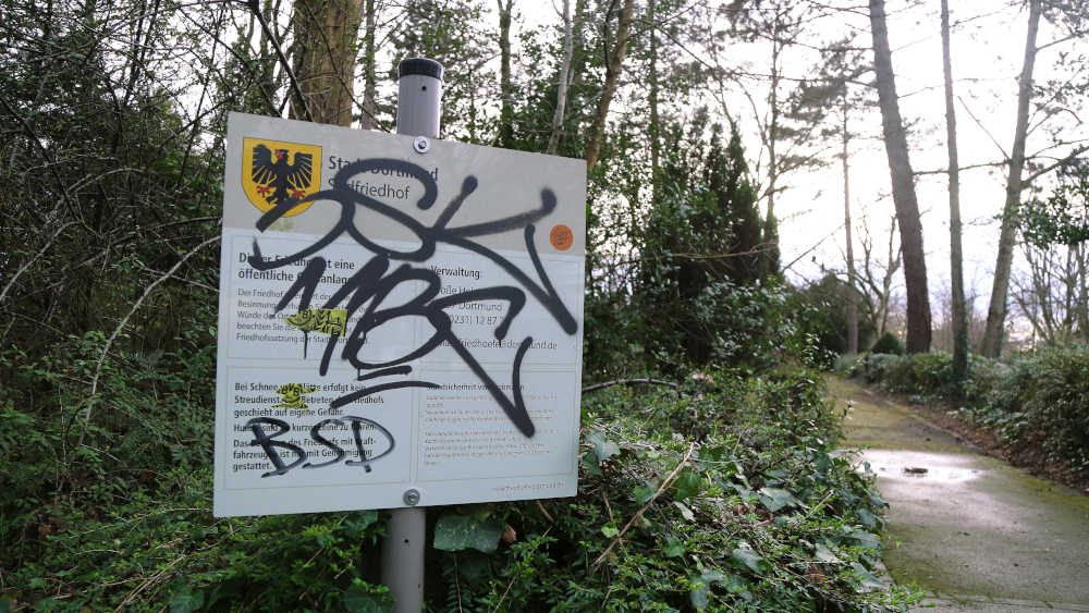 Vandalismus ist auf Friedhöfen kaum vermeidbar
