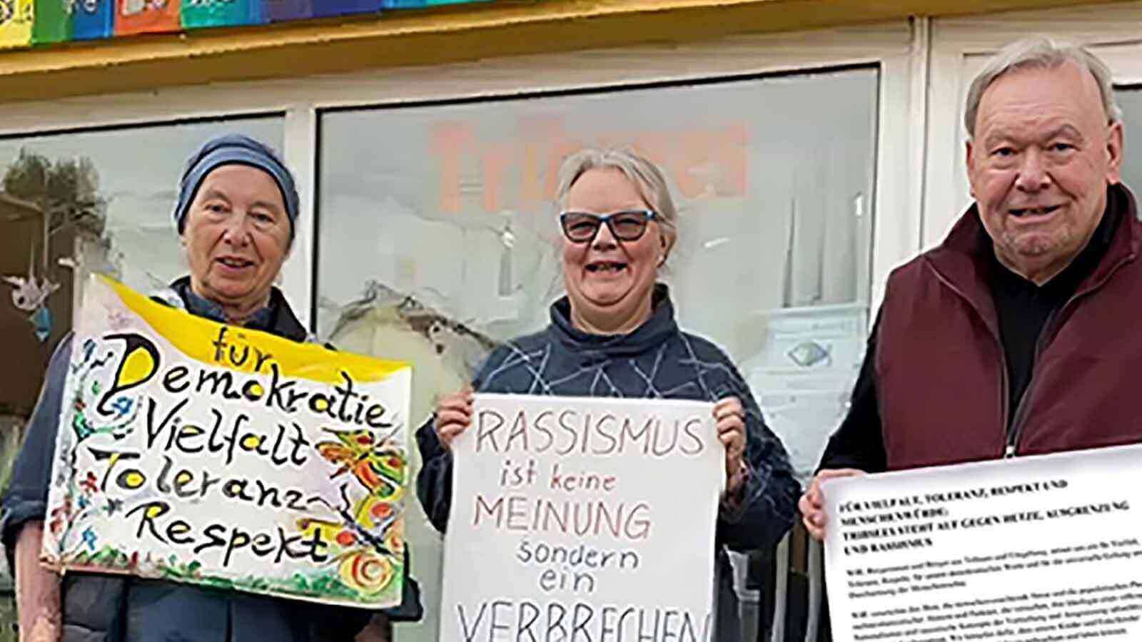 15 Vereine, Initativen und Privatpersonen beteiligen sich in Tribsees an einem Aufruf gegen Rassismus.