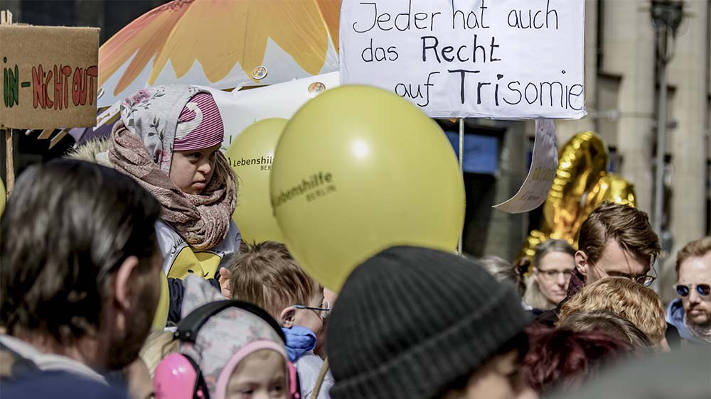 Demonstration unter dem Motto: "Inklusion statt Selektion" (Archivbild aus 2019)