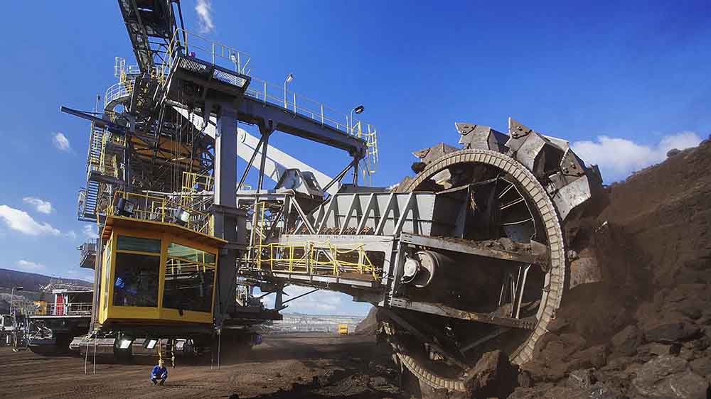 Beim Braunkohletagebau wird Methan freigesetzt