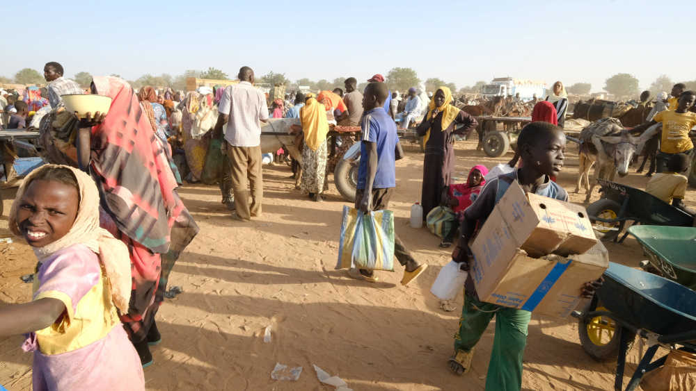 In vielen Flüchtlingslagern im Sudan droht ein Hungerskatastrophe