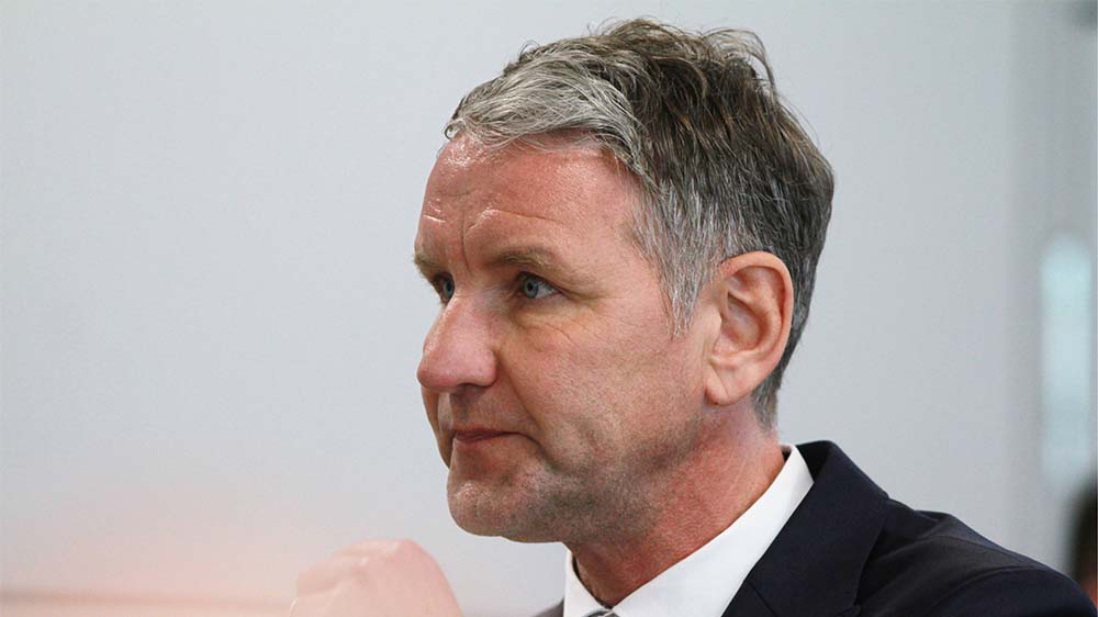 Der Thüringer AfD-Fraktionsvorsitzende Björn Höcke kam in Jena nicht zu einer Wahlkampfveranstaltung der AfD (Archiv)