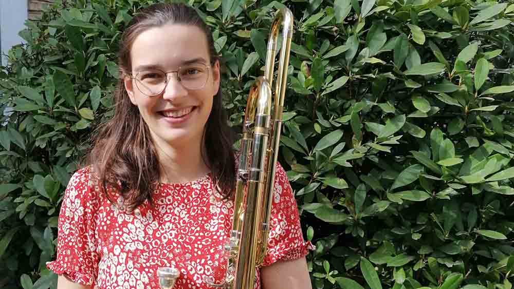 Die Hamburgerin Johanna Matthiesen liebt ihre Posaune