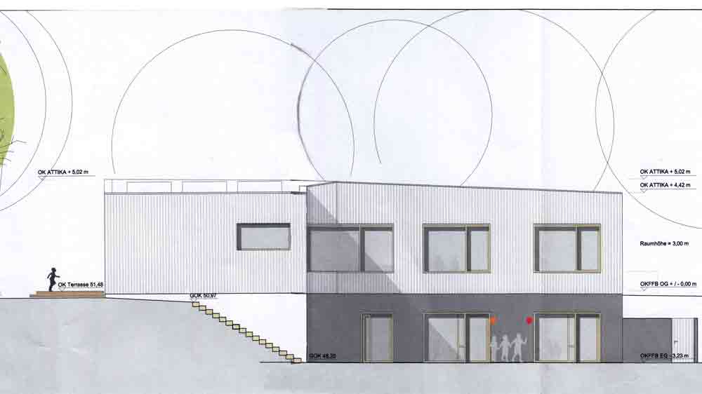 Die Architektin Petra Kottka aus Stralsund entwarf das neue Sassnitzer Gemeindehaus.