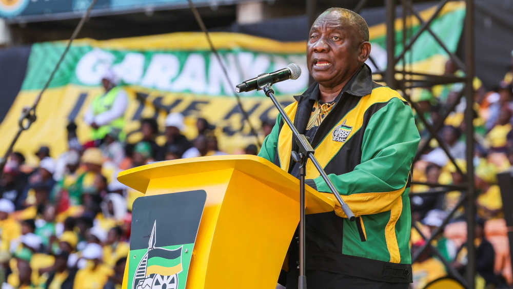 Präsident Cyril Ramaphosa von der ANC bangt in Südafrika um seine Macht